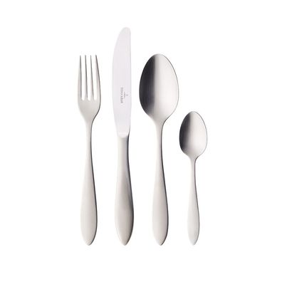 Villeroy & Boch Arthur gebürstet Tafelbesteck 24tlg. Edelstahl silber/platin 12639