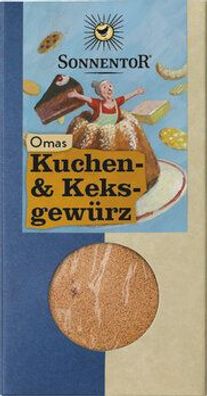 Sonnentor 6x Omas Kuchen- und Keks Gewürz, Packung 50g