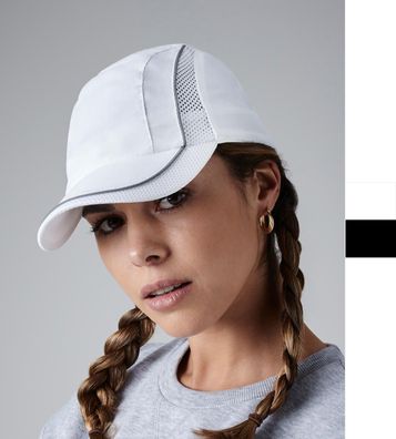 Beechfield Damen Baseballcap Netzeinsätze Coolmax Flow Mesh B182 NEU