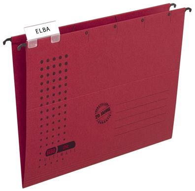 Elba 100552089 Hängemappe chic - Karton (RC), 230 g/qm, A4, rot