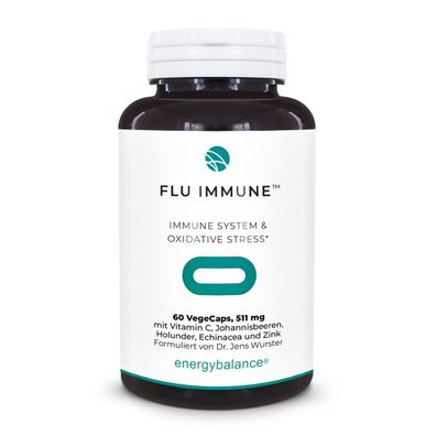 Flu-Immune mit Holunder und Echinacea, 60 VegeCaps - Dr. Wurster by EnergyBalance