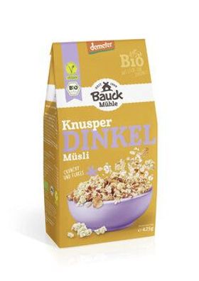 Bauck Mühle 3x Dinkel Müsli Knusperzart Demeter 425g