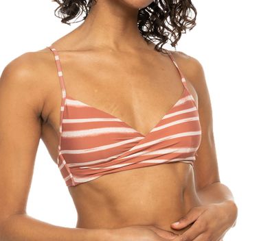 ROXY Bikini Top Beach Classics cedar wood happy str