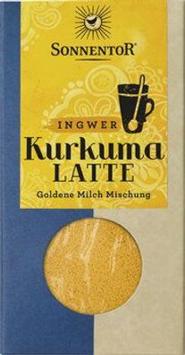 Sonnentor 6x Kurkuma Latte Ingwer, Packung 60g