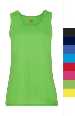 Fruit of the Loom Damen Funktions Shirt Fitness Performance Vest 61-418-0 NEU