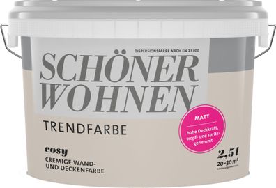 2,5L Schöner Wohnen -Trend Wandfarbe matt Cosy