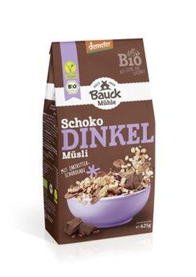 Bauck Mühle 6x Dinkel Müsli Schokozart Demeter 425g