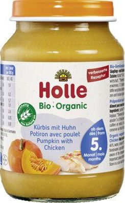 Holle 6x Kürbis mit Huhn 190g