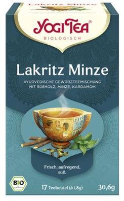 Yogi Tea®, Yogi Tea GmbH 3x Yogi Tea® Lakritz Minze Bio 17x1,8g