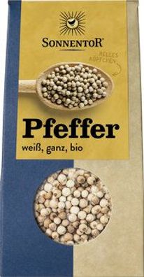 Sonnentor Pfeffer weiß ganz, Packung 35g