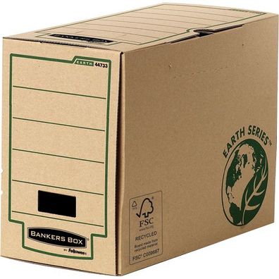 Fellowes 4473302 20er Bankers Box Archivboxen Bankers Box Earth Series A4+ braun