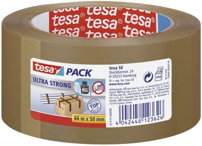 tesa® 57177-00000-11 Verpackungsklebeband tesapack® Ultra Strong, PVC, 66 m x 50