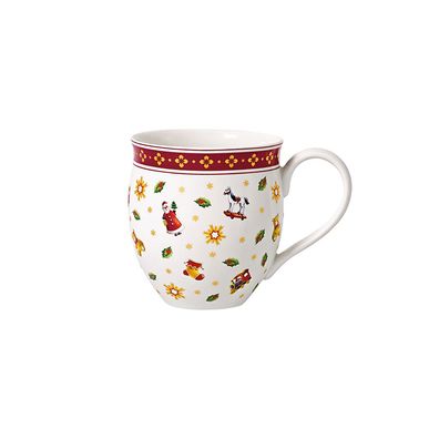 Villeroy & Boch Toy's Delight Becher mit Streumotiv Premium Porcelain rot, eiß