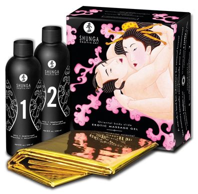 500 ml - Shunga - Massage Strawberry2x250