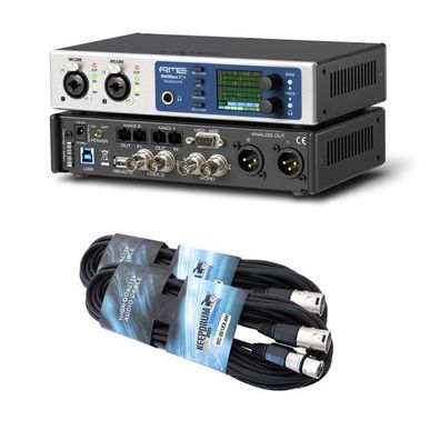 RME Madiface XT II USB Audio-Interface mit 2 XLR-Kabel