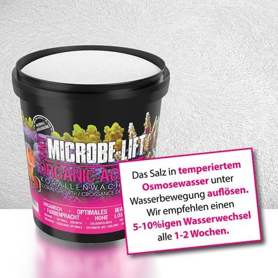 Microbe-Lift Organic Active Salt Meersalz mit perfekten Bestandteilen 10 kg