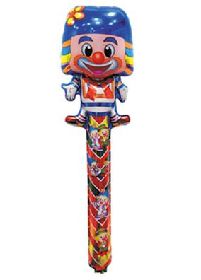 Folienballon Clown Heliumballon Luftballon Ballon Kindergeburtstag Blau