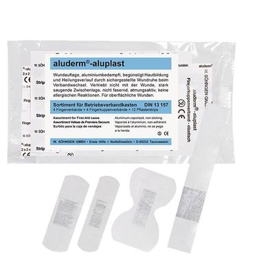 SÖHNGEN® 1009152 aluderm®-aluplast Fingerverband-Sortiment - 30 Stück, klein