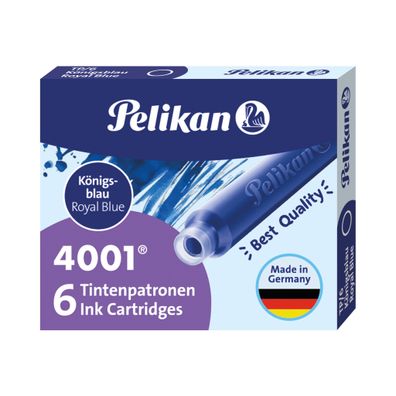 Pelikan® 301176 Tintenpatrone 4001® TP/6 - königsblau, 6 Patronen