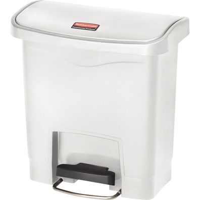 Rubbermaid Tretabfalleimer Slim Jim 1883554 Kunststoff 15l weiß