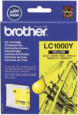 Brother LC1000Y Original Brother Tintenpatrone gelb (LC-1000Y)