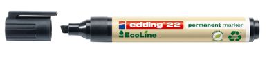 Edding 4-22001 Permanentmarker EcoLine 1 - 5 mm, schwarz, nachfüllbar