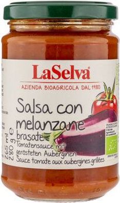 LaSelva Tomatensauce mit gerösteten Auberginen 280g