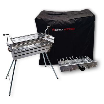 Mangal Konfigurator Ararat Edelstahl 2mm Schaschlikgrill mit verstellbare Grillhöhe