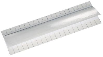 Leitz 60010001 6001 Beschriftungsschild Unitab, selbstklebend, 10 Streifen, weiß