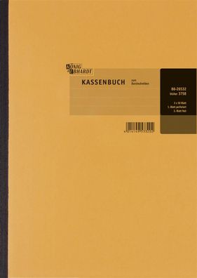 5X König & Ebhardt 8626532 Kassenbuch A4 Bruttoverbuchung