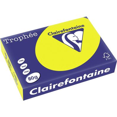 Clairalfa 1877CMultifunktionspapier Trophäe A4 kanariengelb