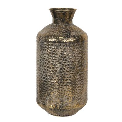 Clayre & Eef Vase Ø 26x56 cm Goldfarbig Metall Rund (Gr. Ø 26x56 cm)