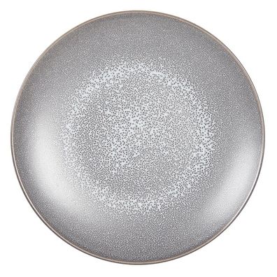 Clayre & Eef Speiseteller Ø 27 cm Grau Keramik (Gr. Ø 27x3 cm)