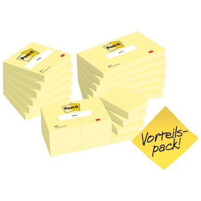 Post-it-Haftnotiz 6546-6556 + 65312 100Bl. sortiert gelb 24St