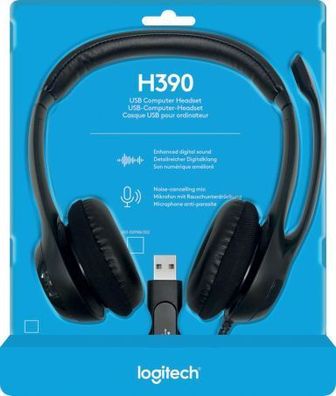 Logitech 981-000406 USB-Headset schwarz