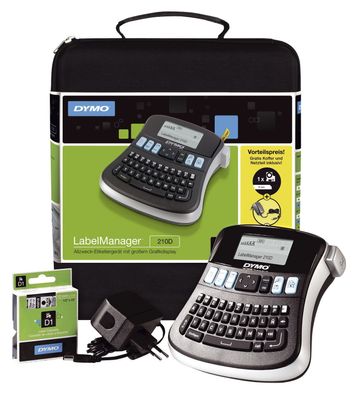 Dymo® S0964070 Beschriftungsgerät LabelManager 210D Kofferset, inkl. stabilem Koffer