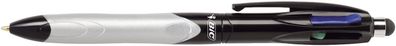 BiC® 926404 Kugelschreiber 4 Colours GRIP Stylus - dokumentenecht, 0,4 mm, silber