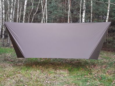 Bushmen Tarp ultraleicht 4 x 3 Meter olivgrün Zubehör