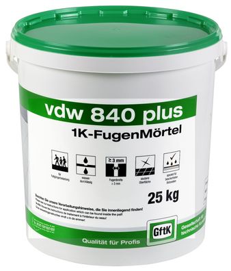 25Kg Pflasterfugenmörtel vdw 840 plus Basalt