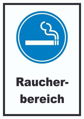 Raucherbereich Schild