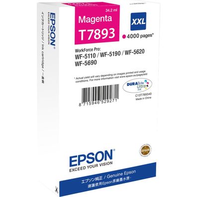 Epson C13T789340 Epson DURABrite Ultra Ink XXL Tintenpatrone magenta T 7893