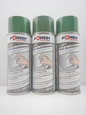 3x FENDT GRÜN Landmaschine Traktor LACK Lackspray SPRAY Spraydose 400ML