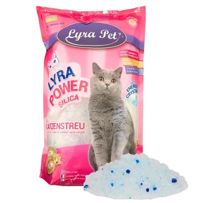 30 - 60 Liter Lyra Pet® Lyra Power® Silica Silikat Katzenstreu