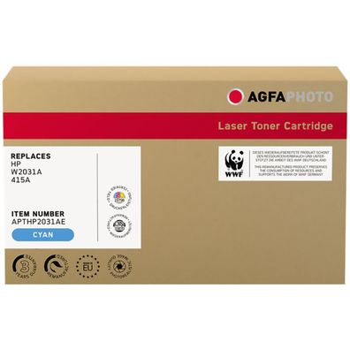 AgfaPhoto Toner APTHP2031AE wie HP W2031A cyan