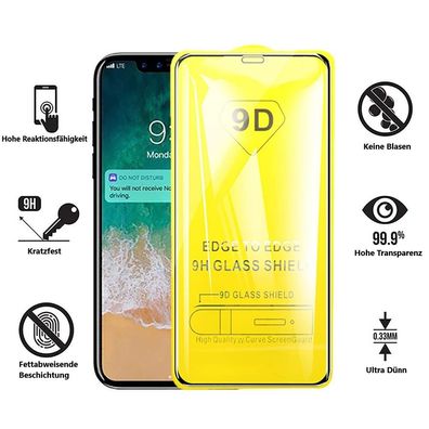 LG K61 Panzerfolie 9D Schutzfolie Schutzglas Displayschutz Vollschutz Folie 9H