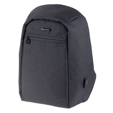 Lightpak® 46154 Rucksack Safepak - Sicherheitsrucksack mit Laptopfach, anthrazit