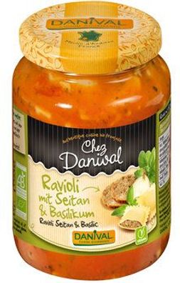 Danival Ravioli mit Seitan und Basilikum 670g