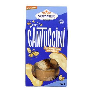 SOMMER 3x Demeter Dinkel Cantuccini mit knackigen Mandeln vegan 150g