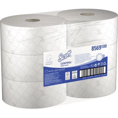 Scott Toilettenpapier Control 8569 2lagig weiß 6 Rl./Pack