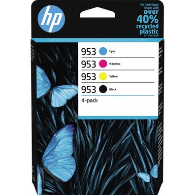 HP 6ZC69AE HP 953 (6ZC69AE) schwarz, cyan, magenta, gelb Druckerpatronen, 4er-Set